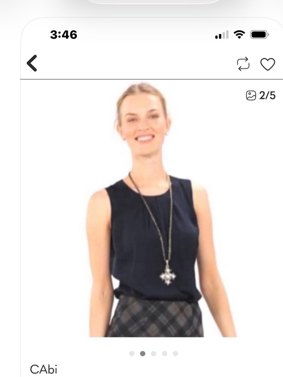 CAbi Dresses & Skirts - CAbi Skirt in Gray, Black and Gold Plaid Pencil Skirt